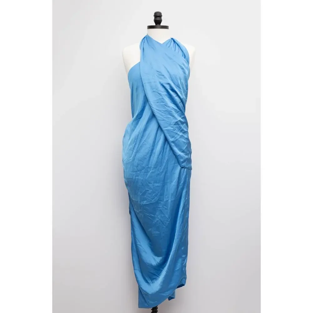 ARIAS NEW YORK Blue Asymmetrical Dress
